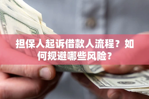 济南担保人起诉借款人流程？如何规避哪些风险？